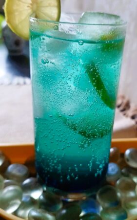 Summer Blue Lagoon Drink