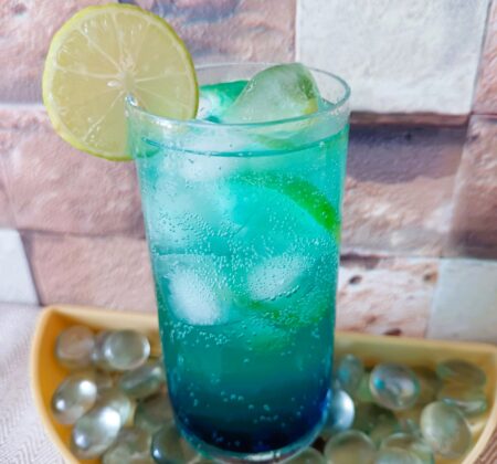 Blue Lagoon Mocktail Non-Alcoholic