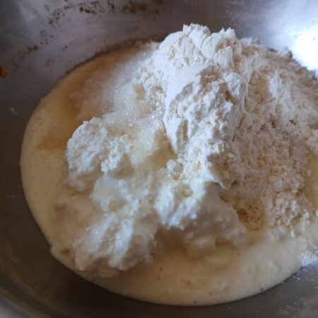 Cream cheese sugar flour