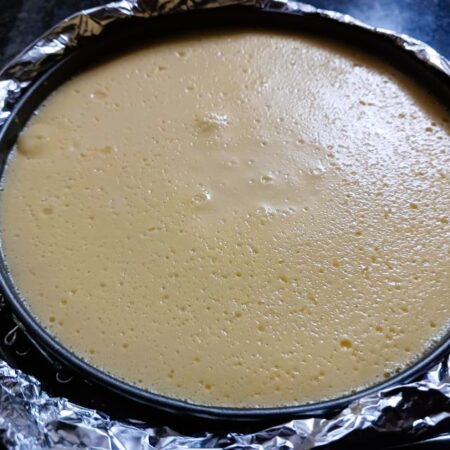 Refrigerate the cheesecake 