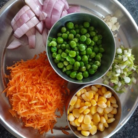 Pineapple fried rice ingredients