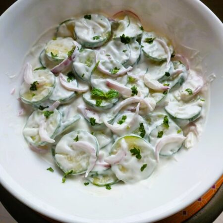 Creamy Cucumber Salad With Greek Yogurt Recipe