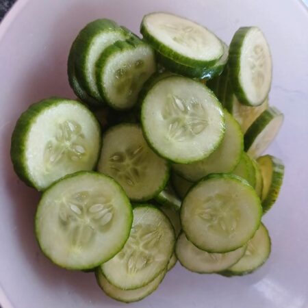 Sliced Cucumbers