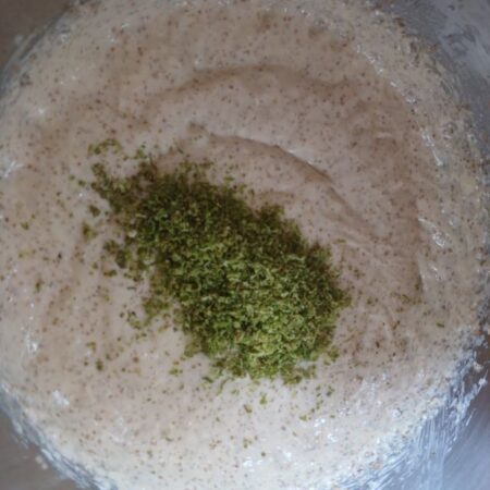 Add Mosambi zest to bread batter