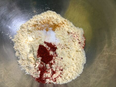 Gram flour with spices