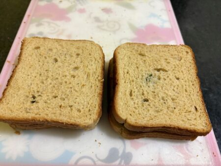 Potato stuffed bread sandwich