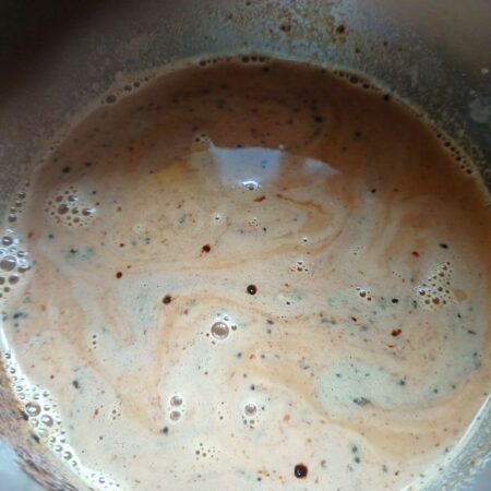 Coffee powder infused for caramel custard bites