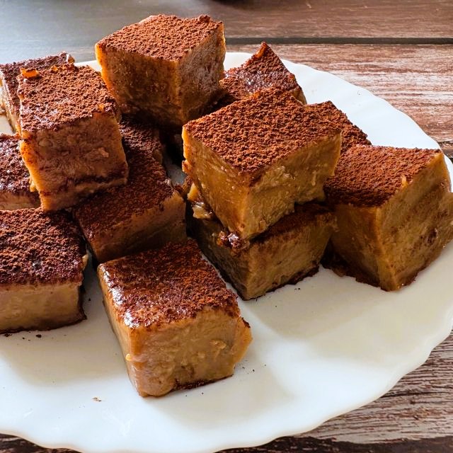 Caramel custard bites