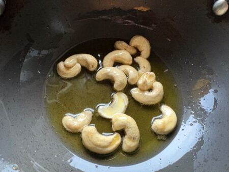 Fry Cashews for Pongal Recipe