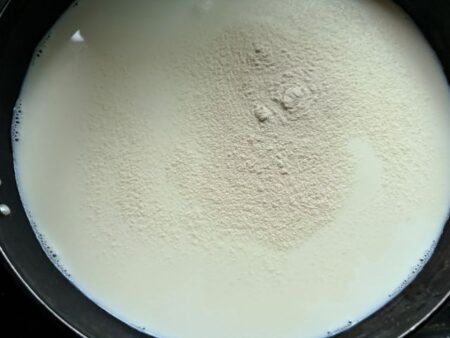 Add Agar Agar to the milk