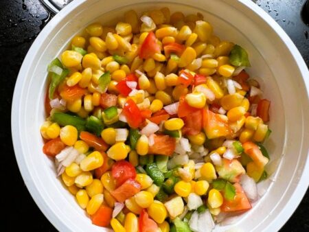quick and easy corn salad with mayonnaise