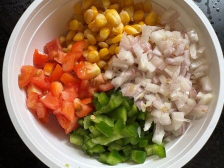 Healthy Salad ingredients