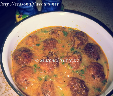 Macher Kofta Curry – Bengali Fried Fish Balls In Kofta Gravy | Fish Kofta