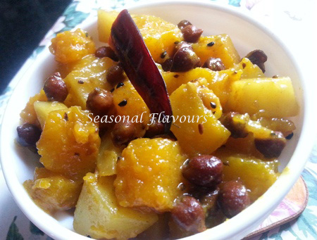 Kumror Chokka – Bengali Dry Pumpkin Curry | Alu Kumro Chokka