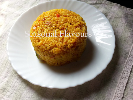 Tomato Rice – Andhra Rice With Tomatoes | Tangy Tomato Masala Rice