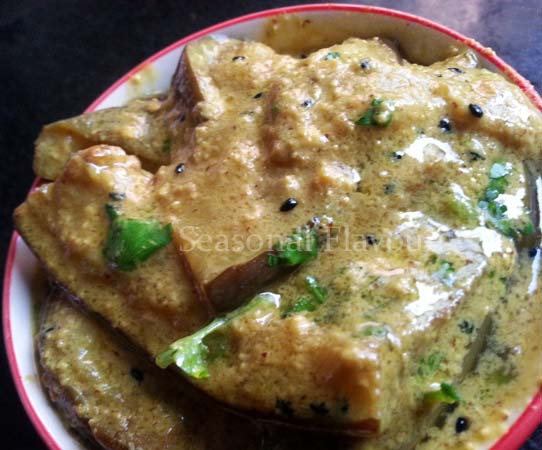 Shorshe Doi Begun – Eggplant In Mustard Yogurt Gravy | Begun Shorshe