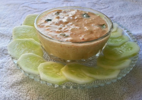 Cucumber Raita Dip Recipe | Kheera Raita | Grated Cucumber Yogurt Dip
