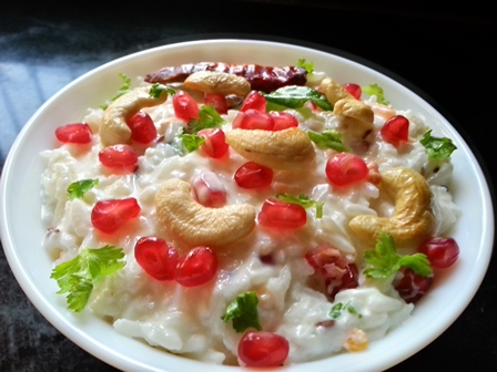 Curd Rice – Andhra Daddojanam | Spiced Perugu Annam | Yogurt Rice