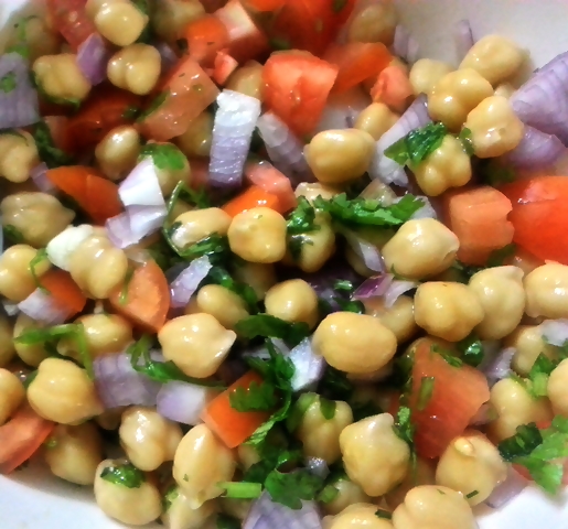 Chickpea Salad With Lemon, Tomato And Herbs | Garbanzo Bean Salad