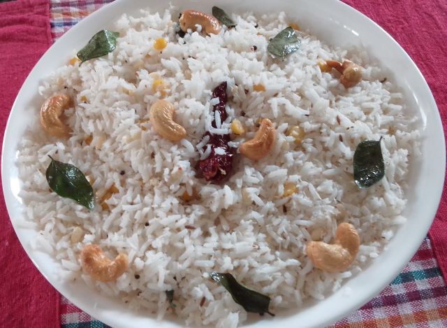 Coconut Rice South Indian – Andhra Kobbari Annam