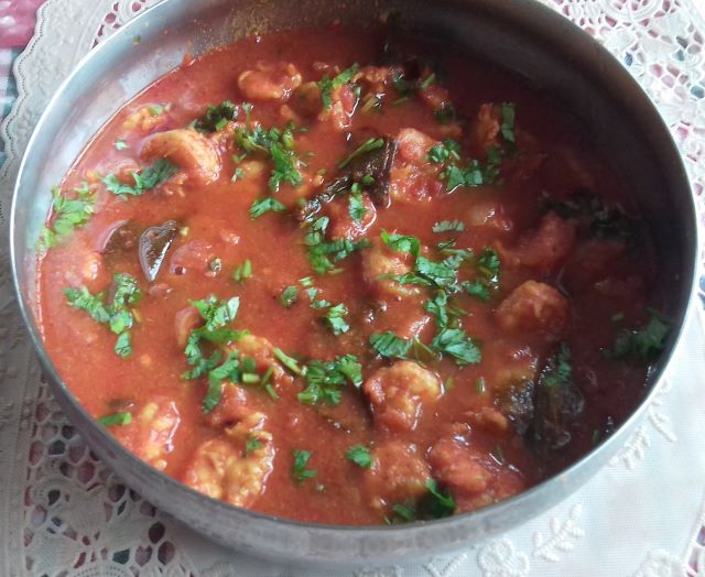Prawn Masala Curry – Spicy Curried Prawns Andhra Style