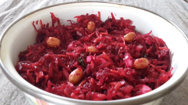 Beetroot Salad With Peanuts – Beet And Carrot Salad