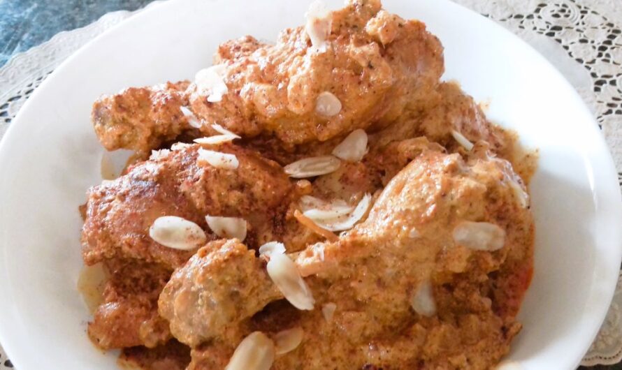 Badami Chicken In Creamy Almond Gravy – Murgh Badami Curry