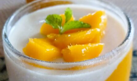 Mango Panna Cotta Italian