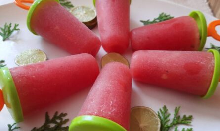 Refreshing watermelon popsicles