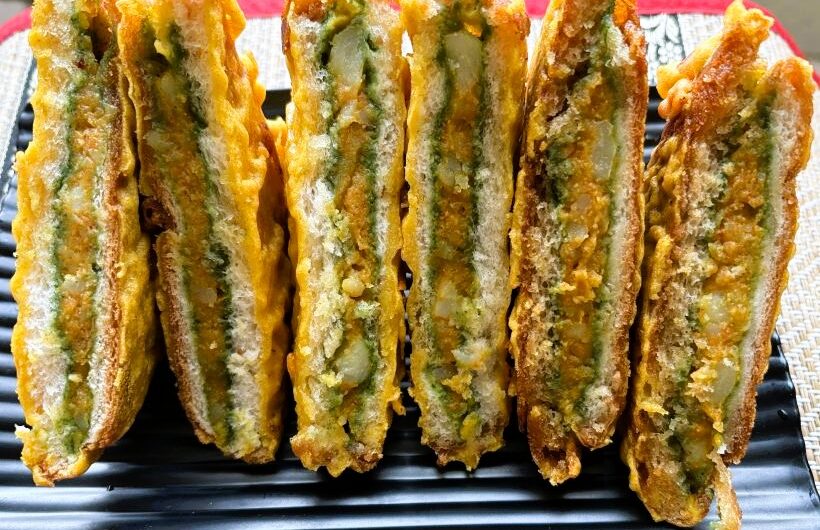 Bread Pakora With Potato Filling – Street-Style Aloo Stuffed Pakora