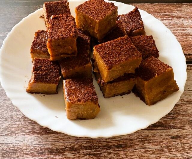 Coffee Caramel Bites – No Bake Eggless Pudding